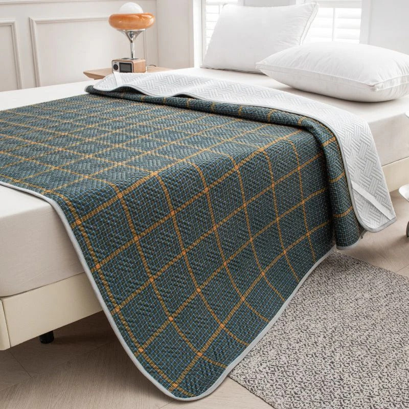Temperature Regulating Mattress Pad with Quilted Airflow Design and Anti-Slip Backing All Vera Mart