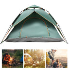 Automatic Camping Tent with Dual Doors and Vented Rainfly for 3-4 People All Vera Mart