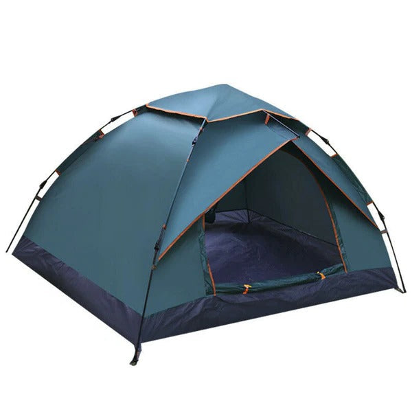 Automatic Camping Tent with Dual Doors and Vented Rainfly for 3-4 People All Vera Mart