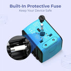 International Power Adapter with Four USB Charging Ports and Surge Protection All Vera Mart