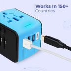 International Power Adapter with Four USB Charging Ports and Surge Protection All Vera Mart