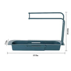 Telescopic Sink Organizer with Drain Grid and Raised Platform for Sponges All Vera Mart