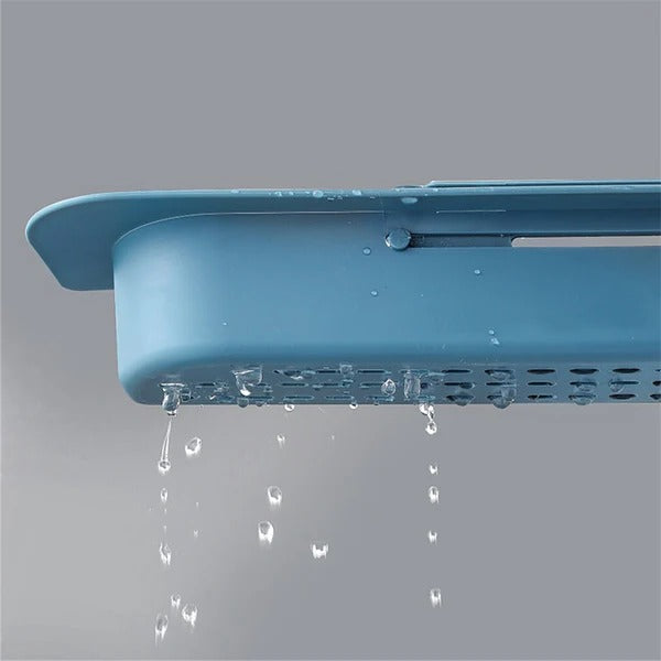Telescopic Sink Organizer with Drain Grid and Raised Platform for Sponges All Vera Mart