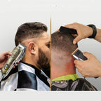 Electric Hair and Beard Trimmer with Four Interchangeable Heads and LED Display All Vera Mart