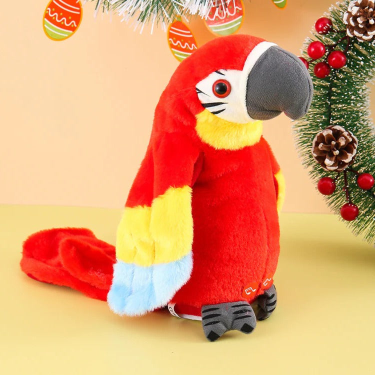 Interactive Parrot Plush Toy with Button Sounds and Counting Learning All Vera Mart