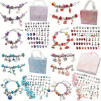 Bead Craft Set with Mixed Colour Beads and Threading Strings All Vera Mart