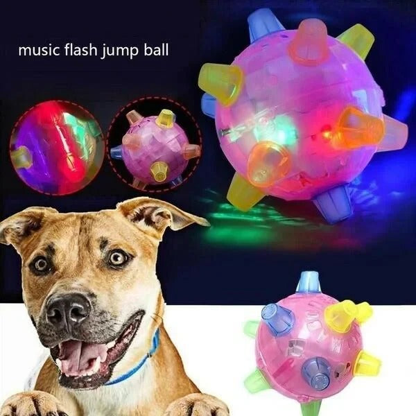Touch-Activated Jumping Ball for Dogs with Unpredictable Bounce Pattern All Vera Mart