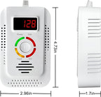 Gas and Carbon Monoxide Detector with Digital Display and Audible Alarm All Vera Mart