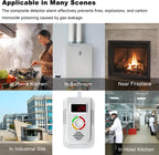 Gas and Carbon Monoxide Detector with Digital Display and Audible Alarm All Vera Mart