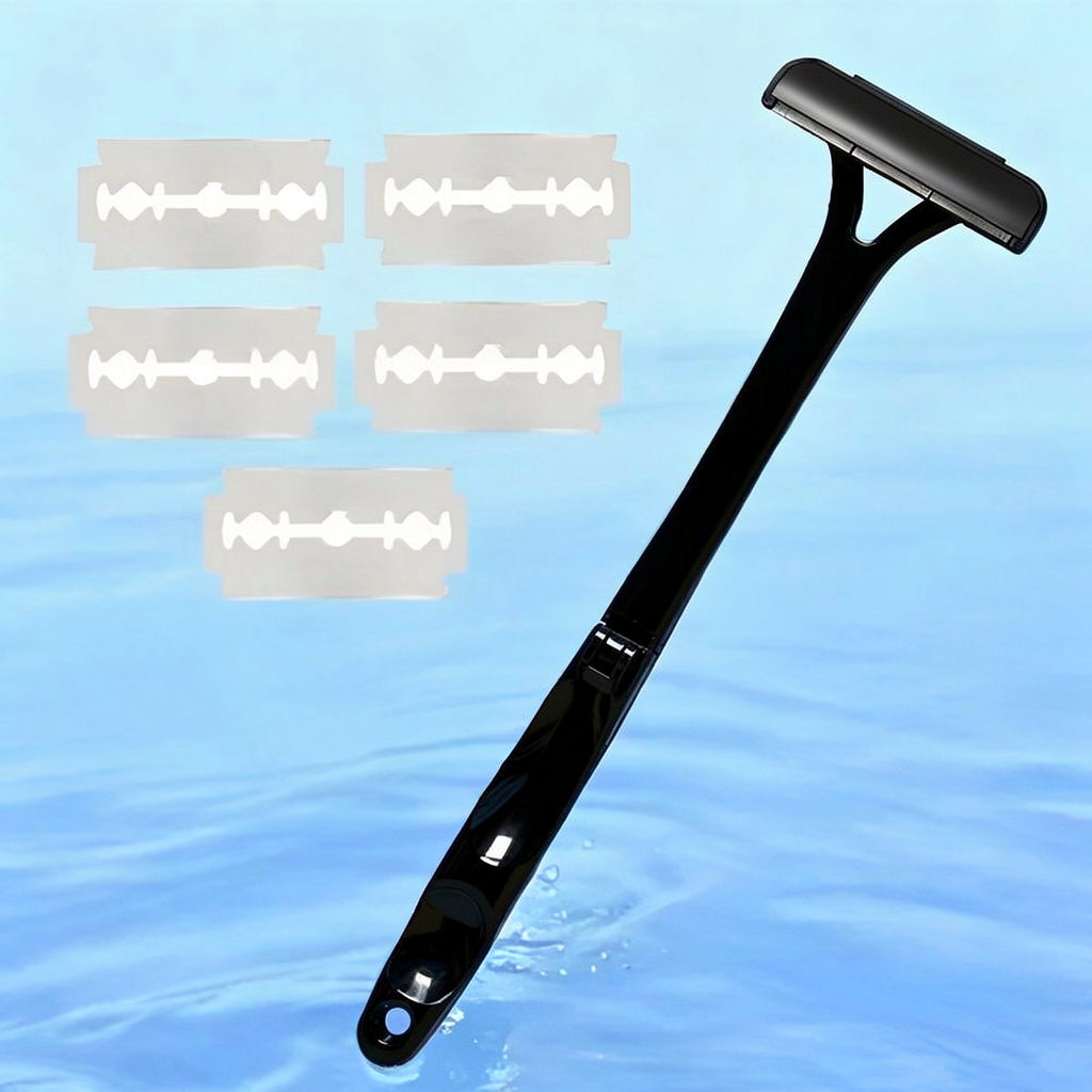 Back Shaver with Extended Handle and Detachable Head, Wet or Dry Use All Vera Mart