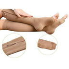 Compression Socks with Side Zipper and Open Toe Design, 20-30 mmHg All Vera Mart