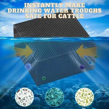 Passive Water Purifier Cube with Honeycomb Filtration and 6-Month Lifespan for Livestock All Vera Mart