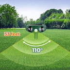 Motion-Activated Ultrasonic Bird Repellent with Solar Panel and Ground Stake All Vera Mart