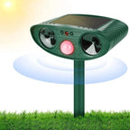 Motion-Activated Ultrasonic Bird Repellent with Solar Panel and Ground Stake All Vera Mart