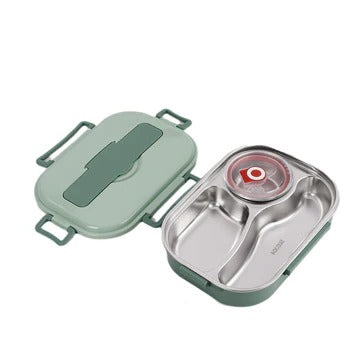 Insulated Lunch Container with Multi-Compartment Design and Snap Closure All Vera Mart