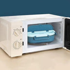 Insulated Lunch Container with Multi-Compartment Design and Snap Closure All Vera Mart