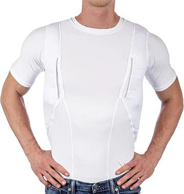 Compression Shirt with Dual Side Compartments and Quick Access, Machine Washable All Vera Mart