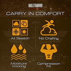 Compression Shirt with Dual Side Compartments and Quick Access, Machine Washable All Vera Mart