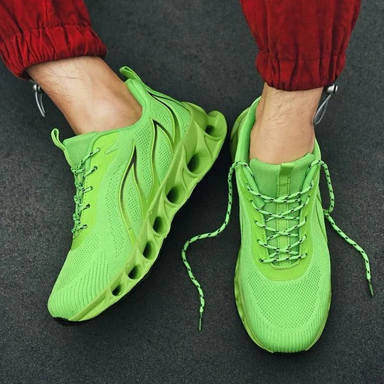 Men's Cushioned Running Shoes with Breathable Upper and Slip-Resistant Outsole All Vera Mart