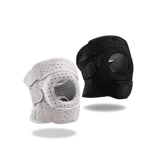 Knee Support Brace with Side Stabilizers and Alignment Ring, Open Front Design All Vera Mart