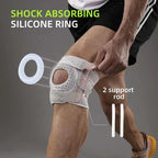 Knee Support Brace with Side Stabilizers and Alignment Ring, Open Front Design All Vera Mart
