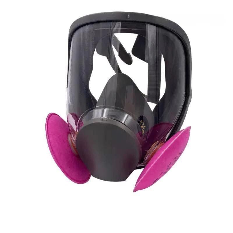 Full Face Respirator with Anti Fog Visor and Dual Filter Cartridges for Dust Protection All Vera Mart
