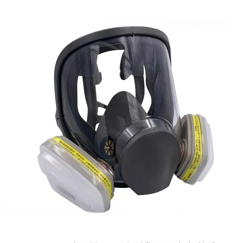Full Face Respirator with Anti Fog Visor and Dual Filter Cartridges for Dust Protection All Vera Mart