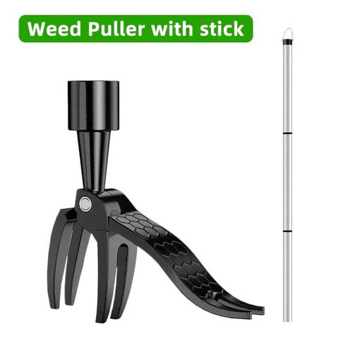 Four Prong Weed Puller with Foot Lever and Non-Slip Handle for Standing Use All Vera Mart