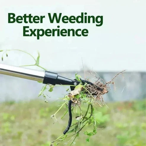 Four Prong Weed Puller with Foot Lever and Non-Slip Handle for Standing Use All Vera Mart