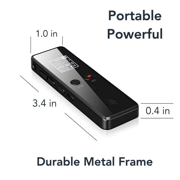 Portable Voice Recorder with Noise Reduction and 35-Hour Battery Life, 16GB Storage All Vera Mart