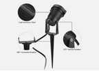10Pcs LED Low Voltage 12V 5W Landscape Light 3000K Garden Outdoor Spotlight IP65 allveramart