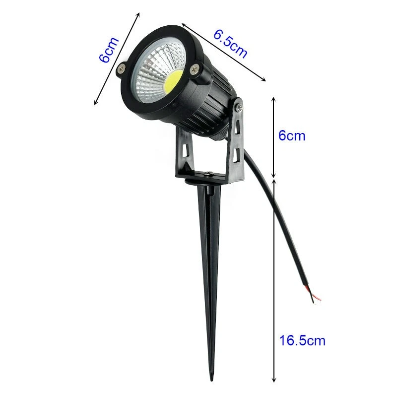 10Pcs LED Low Voltage 12V 5W Landscape Light 3000K Garden Outdoor Spotlight IP65 allveramart
