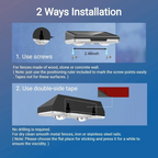 8x Solar Powered LED Lights Door Fence Wall Outdoor Garden Yard Lamp Waterproof allveramart