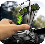 LISEN Bike Phone Holder, [Super Easy Install] Motorcycle Phone Mount Ebike Accessories Bicycle Handlebar Holder Mount Gifts for Adults Kids Men Mountain Mini Bike Scooter Gear Accessories, Black allveramart