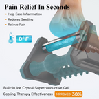 Icing Plantar Fasciitis Relief Foot Roller Massager, Green | Cold Rolling Massage Tool for Heel Arch Pain & Sore Tired Feet, Runners, Athletes, Standing Workers, Home Office Gym Use allveramart