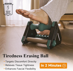 Icing Plantar Fasciitis Relief Foot Roller Massager, Green | Cold Rolling Massage Tool for Heel Arch Pain & Sore Tired Feet, Runners, Athletes, Standing Workers, Home Office Gym Use allveramart