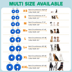 BENCMATE Inflatable Dog Cone Collar Alternative, Soft Dog Cone for Small Medium Large Dogs and Cats, Neck Recovery ECollar Donut Collar After Surgery (Large, Blue) allveramart