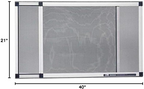Fenestrelle Expandable Window Screen – 15″ H × 21″–40″ W Horizontal, 2‑Way Adjustable Window Screen with Flame Resistant Fiberglass Mesh, Pack of 2 allveramart