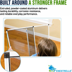 Fenestrelle Expandable Window Screen – 15″ H × 21″–40″ W Horizontal, 2‑Way Adjustable Window Screen with Flame Resistant Fiberglass Mesh, Pack of 2 allveramart
