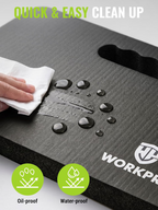 WORKPRO Extra Thick Kneeling Pad, 2 Pack, 17.5 x 11 x 1.5 in, Black | Soft NBR Foam Cushioning for Knee, Large Foam Kneeler Mat, For Gardening, Bathing Baby, Exercise, Workout Supplies allveramart