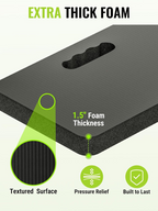 WORKPRO Extra Thick Kneeling Pad, 2 Pack, 17.5 x 11 x 1.5 in, Black | Soft NBR Foam Cushioning for Knee, Large Foam Kneeler Mat, For Gardening, Bathing Baby, Exercise, Workout Supplies allveramart