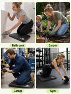WORKPRO Extra Thick Kneeling Pad, 2 Pack, 17.5 x 11 x 1.5 in, Black | Soft NBR Foam Cushioning for Knee, Large Foam Kneeler Mat, For Gardening, Bathing Baby, Exercise, Workout Supplies allveramart
