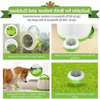 PETGEEK Dog Treat Dispenser with Button, Automatic Dog Feeder with Remote Control and Dual Power Supply, Dogs Puzzle Toys and Interactive Pet Stimulation Toys for Indoor or Outdoor Play(Green) allveramart