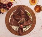 Thanksgiving Turkey Napkin Rings with Natural Feathers, Set of 4 All Vera Mart