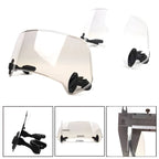 Windshield Extension Panel with Double Hinge Adjustment and Universal Clamp Mount All Vera Mart