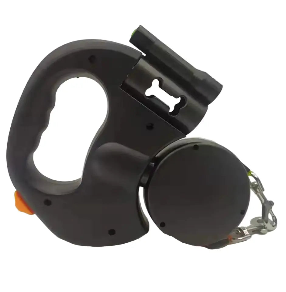 Dual Retractable Dog Leash with 360° Swivel and Built-In LED Light, 9.8 ft Per Lead All Vera Mart