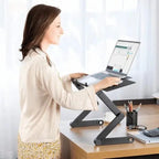 Adjustable Laptop Stand with Multi-Angle Adjustment and Detachable Mousepad, Foldable All Vera Mart