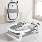 Newborn Bath Tub with Color Changing Temperature Alert and Non-Slip Footpads, Foldable Design All Vera Mart