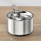 Cat Water Fountain with Stainless Steel Basin and Motion Sensor, Filter Included, 2L All Vera Mart