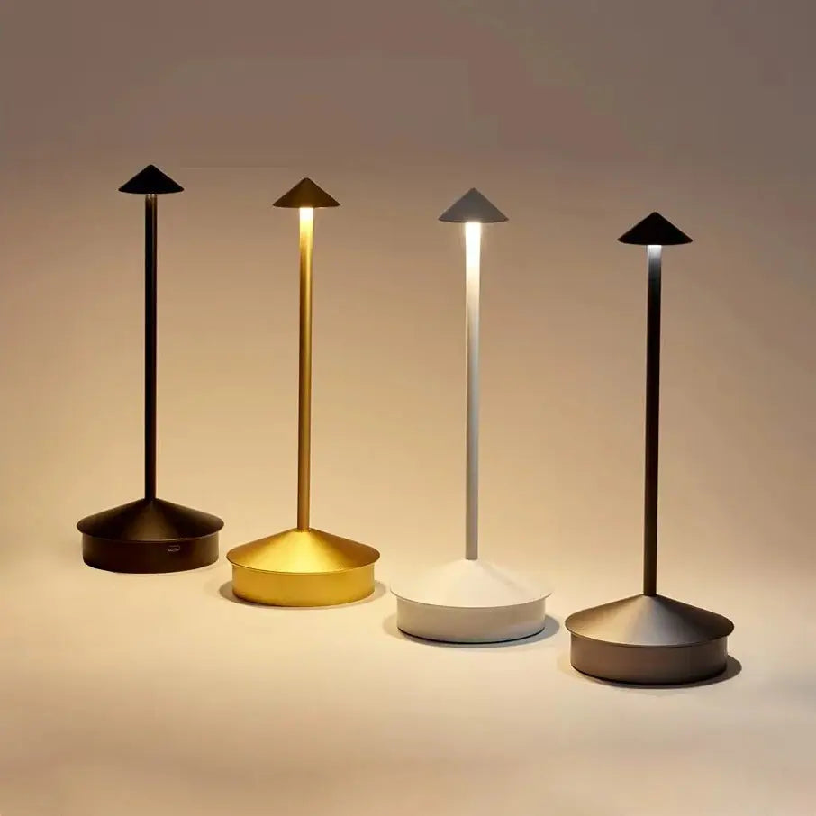 Rechargeable LED Desk Lamp with Touch Control and 3-Mode Dimmable Light, Compact Design All Vera Mart
